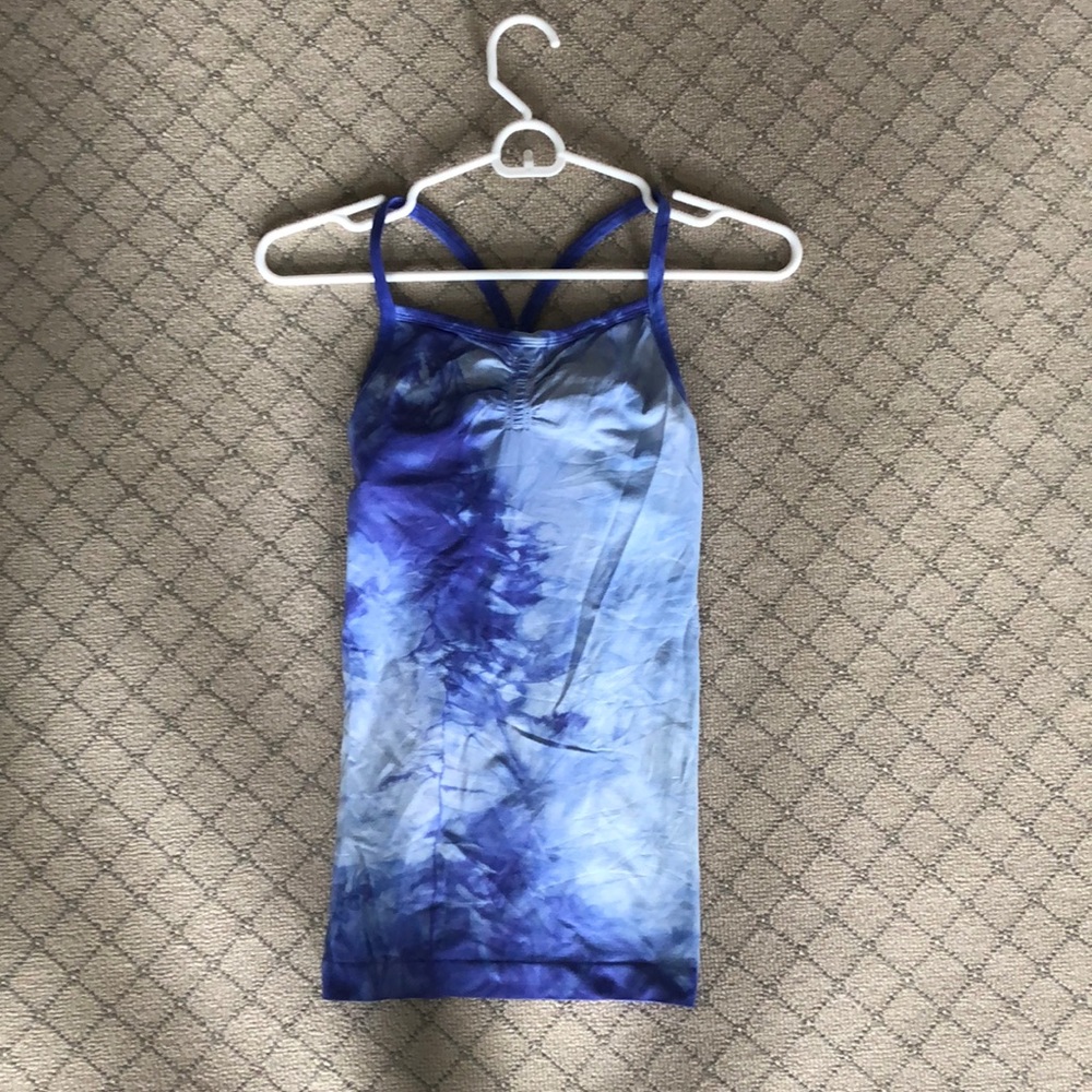 Indigo tie-dye tank XS